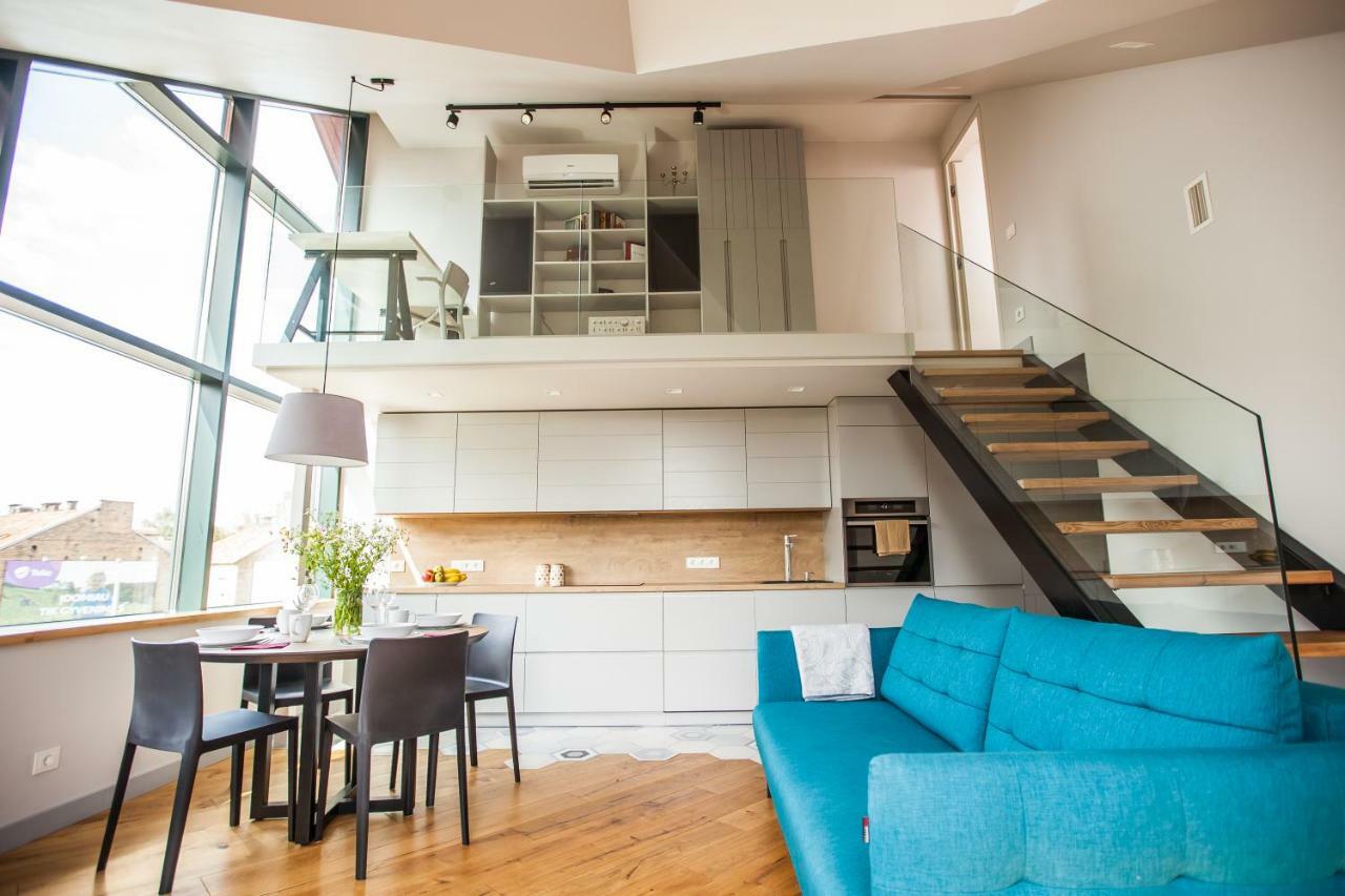 Penthouse In The City Center Vilnius Bagian luar foto