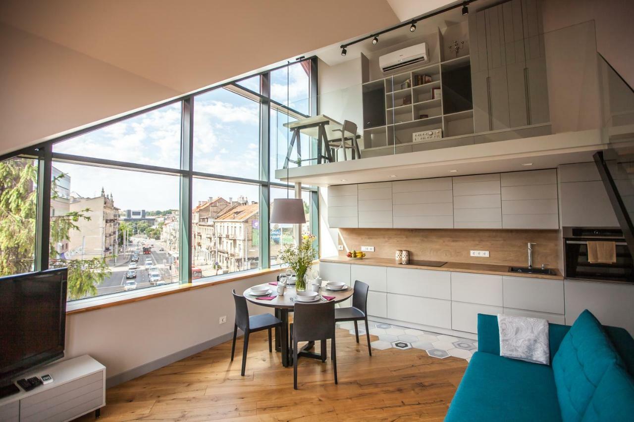Penthouse In The City Center Vilnius Bagian luar foto